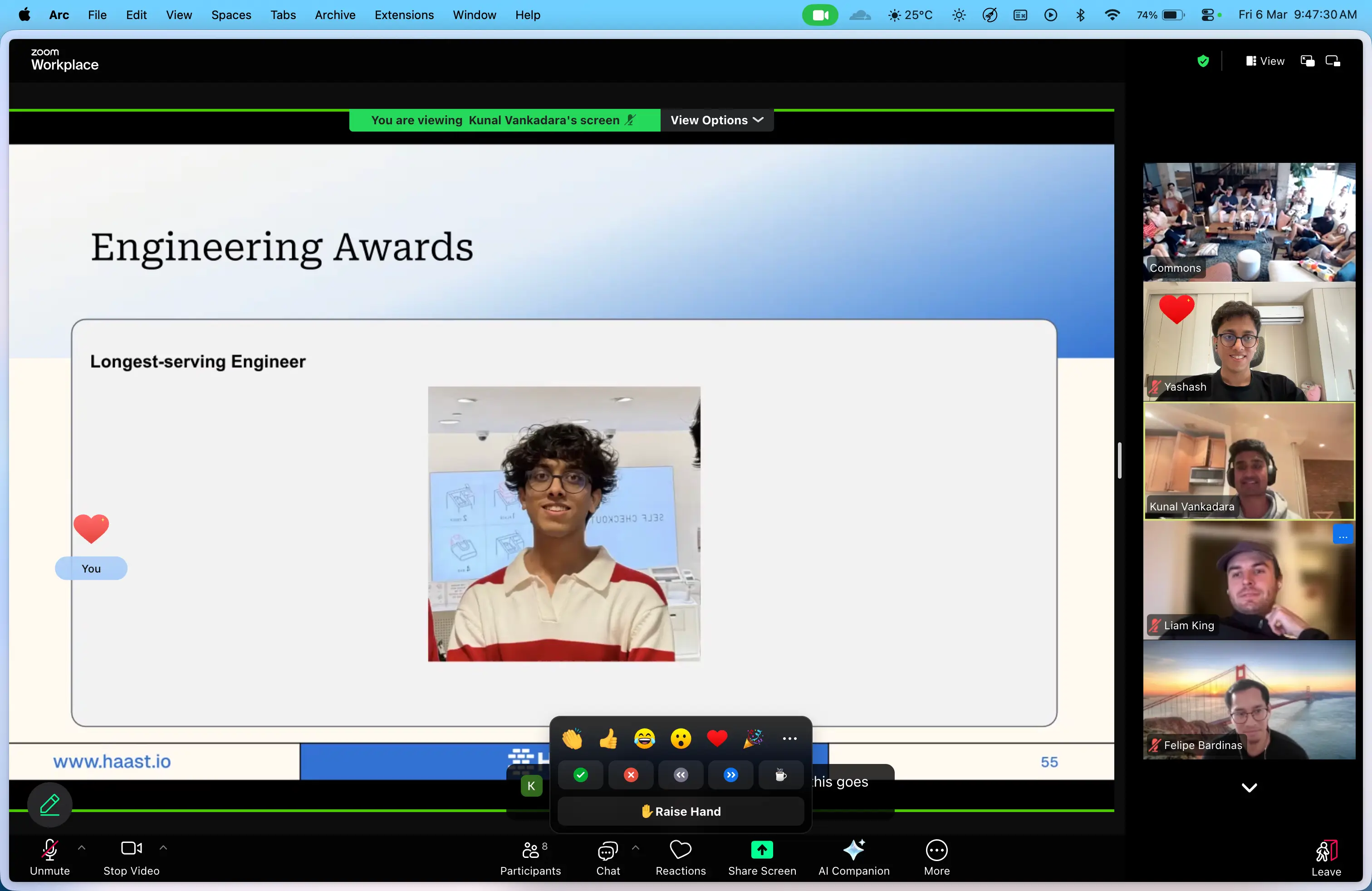 Haast engineer award
